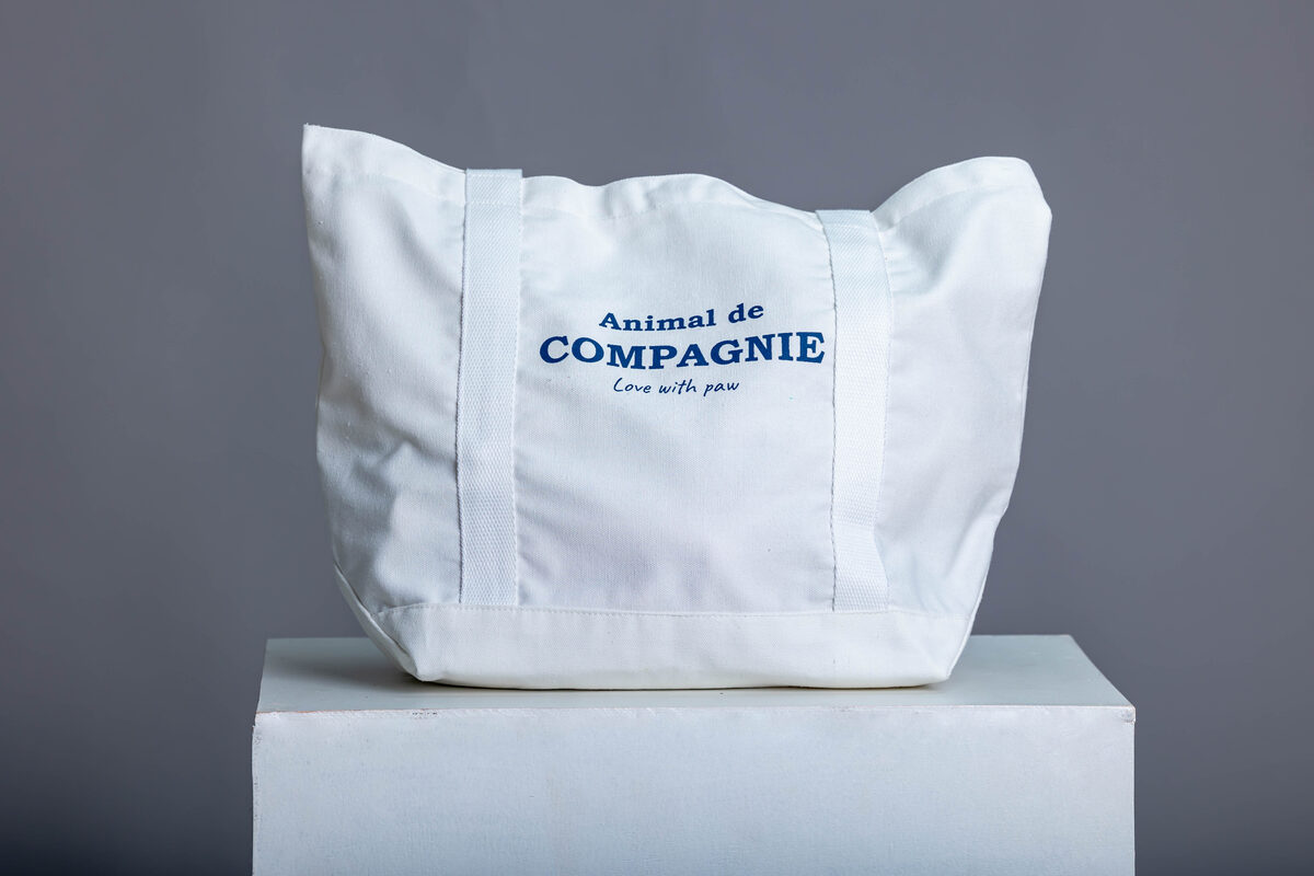ADC White Tote — side view